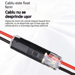 🥳Cel mai vândut produs din 2026🥳⏰【50 bucăți】Conector pentru două fire cu închizătoare, reducere de 50%! Închizătoare de siguranță, anti-alunecare⚡️