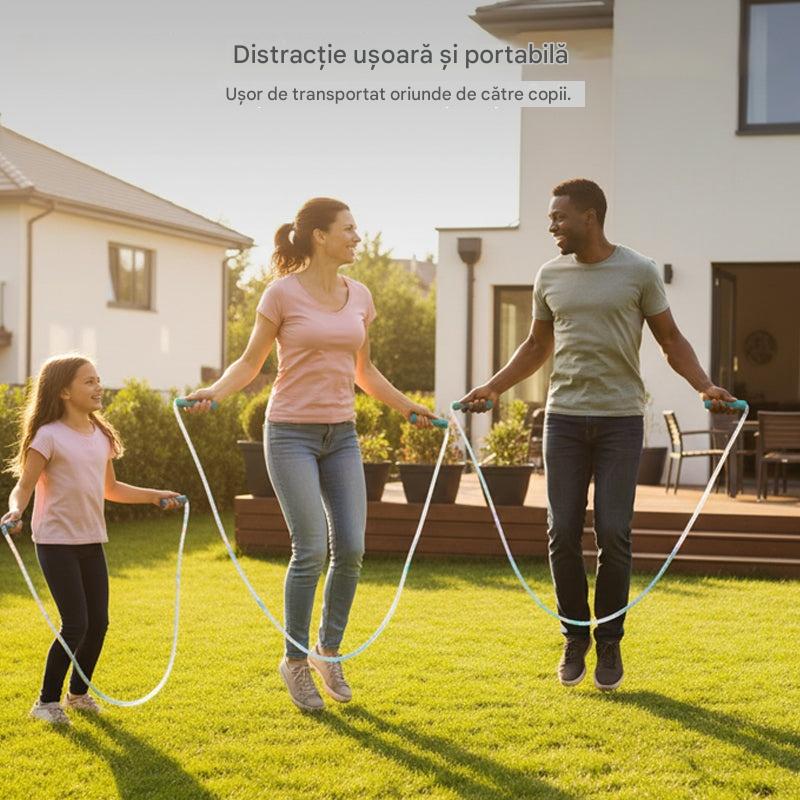 🏃【Cumpără 2, primești 2 gratis】🌈 Coardă de sărit cu lumină LED pentru copii