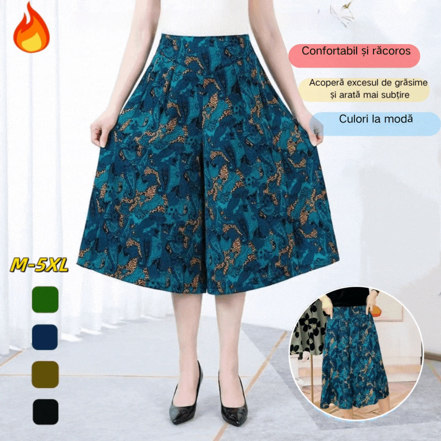 ❤️【M-5XL】2026 Noi pantaloni largi imprimați cu talie înaltă【40-100KG】