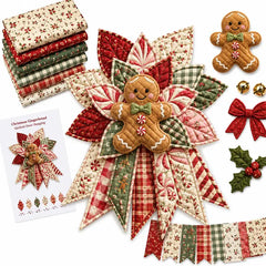 🎇🎄Kit de cusut matlasat pentru agățat pe ușă de Crăciun (7 modele)