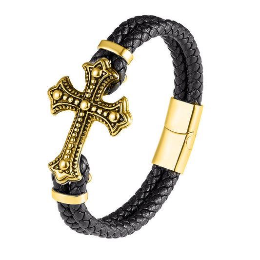 🔥💖Vânzări excelente - Reducere de 50%! ✝️Brățară cu cruce, care te protejează mereu