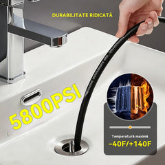 🔗 Instrument de curățare a gunoiului care poate fi conectat la o mașină de spălare auto 🚰 Dispozitiv de curățare a gunoiului pentru baie/bucătărie 🧹 Jet de apă de înaltă presiune, eliberare rapidă, rezistent la presiune înaltă, etanș