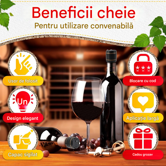 🔥Cel mai bine vândut lacăt cu combinație pentru capace de sticle de vin