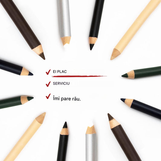 🔈🔈Profită acum de o reducere de 50%!💜Pachet de 5💜Eyeliner rezistent, rezistent la apă, din lemn
