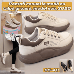 👩【35-40】Pantofi casual la modă cu talpă groasă, model nou, 2026