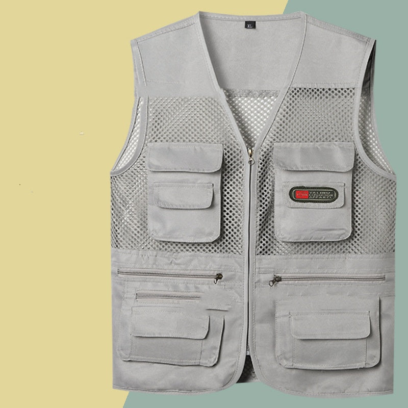 🔥【XL-4XL】Vestă funcțională casual cu mai multe buzunare