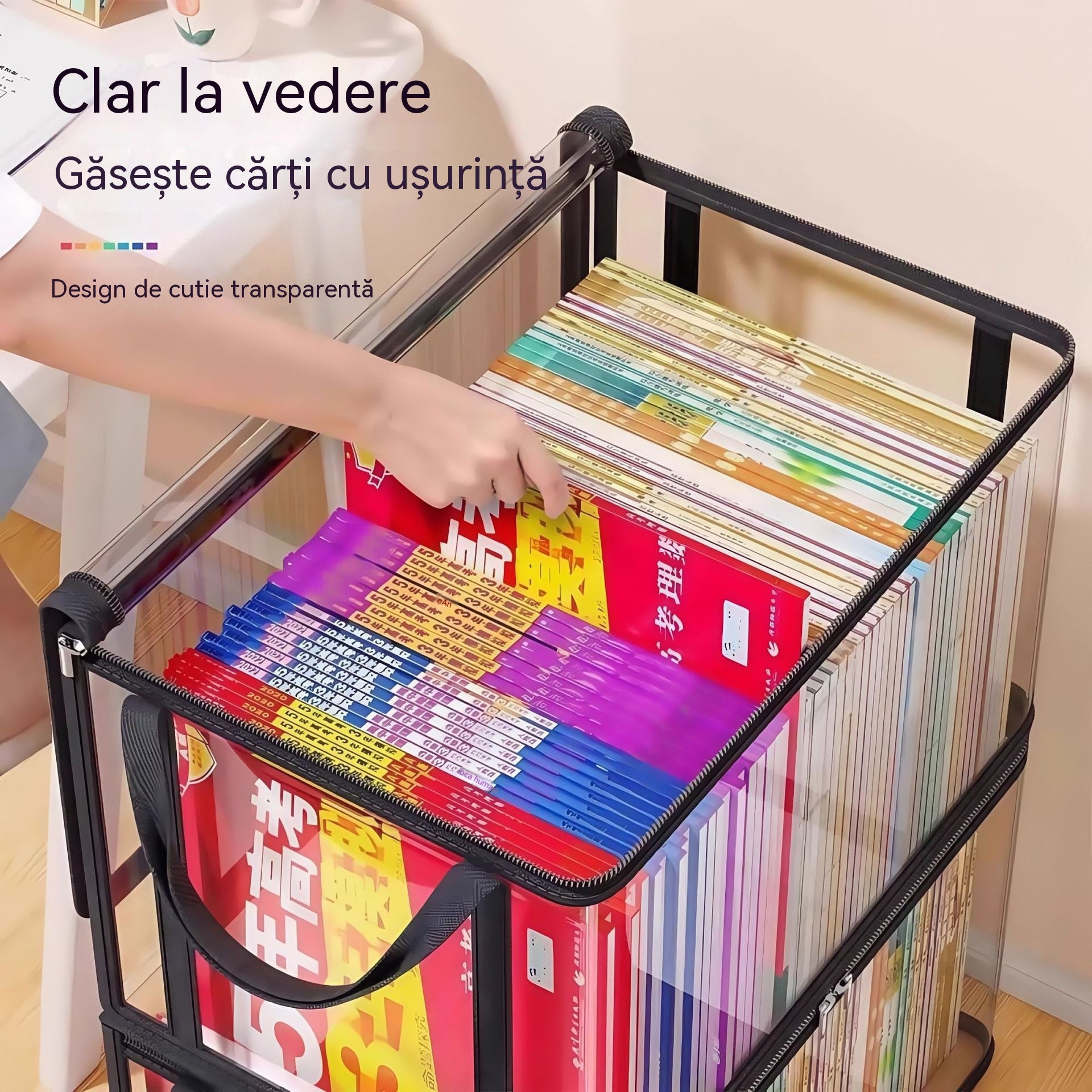 📦 【Pachet de 3】Geantă de depozitare mare, ranforsată, durabilă, transparentă, din PVC, perfectă pentru depozitarea hainelor, mutarea și organizarea obiectelor.