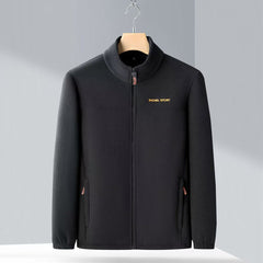 🧥🍂🔥Jachetă bărbătească din fleece polar de toamnă și iarnă, jachetă din fleece cu guler ridicat pentru bărbați tineri și de vârstă mijlocie