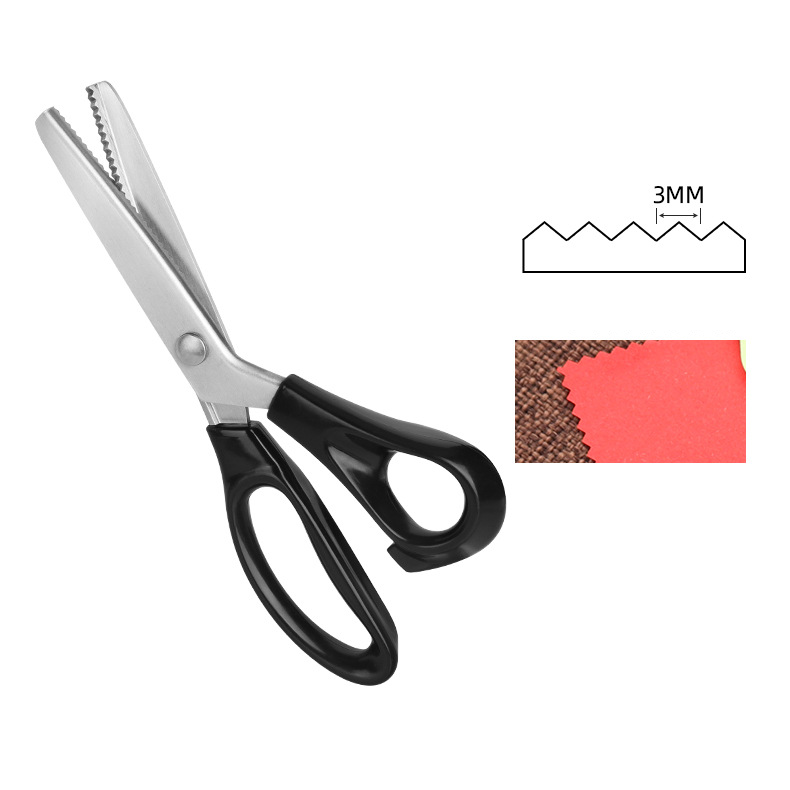 🔥✂️ Foarfece dentare pentru materiale textile, disponibile în 5 dimensiuni.