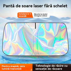 🔥🚗☀️Parasolar auto cu laser, protecție solară și izolație termică
