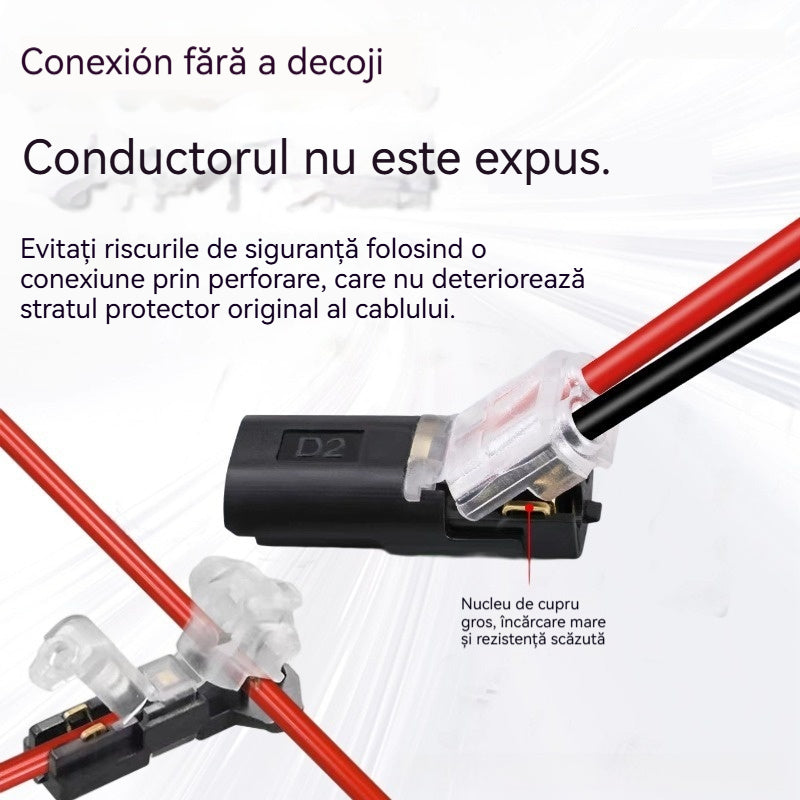 🥳Cel mai vândut produs din 2026🥳⏰【50 bucăți】Conector pentru două fire cu închizătoare, reducere de 50%! Închizătoare de siguranță, anti-alunecare⚡️