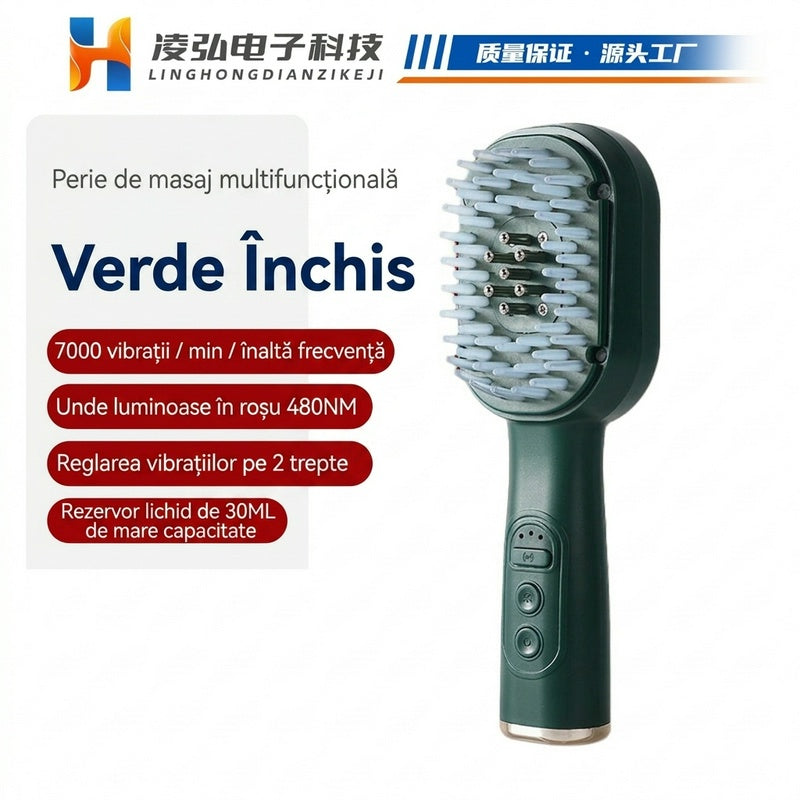 💆‍♀️Pieptene pentru masajul scalpului, aplicator multifuncțional pentru uleiuri esențiale și dispozitiv pentru stimularea creșterii părului