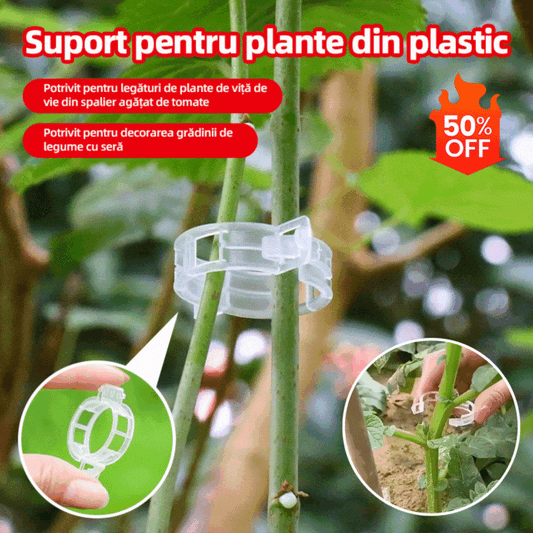 💦🌈【200 buc】🌱Agrafe fixe din plastic pentru plante