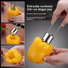 2 buc. Scoator multifuncțional pentru fructe, material sigur. Perfect pentru mere și dovlecei.
