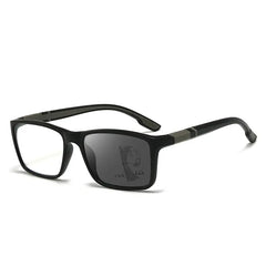 Noi ochelari de citit multifocali, cu un design elegant și sportiv: ochelari fotocromatici, cu sistem antiderapant și utilizare dublă (pentru vederea la apropiere și la distanță), destinați persoanelor vârstnice.