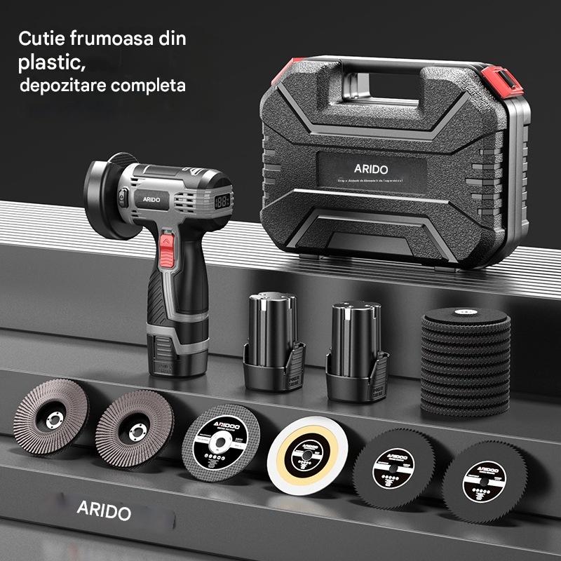 🔥【Ofertă limitată】🧰Mini polizor unghiular de 12 V cu disc de tăiere