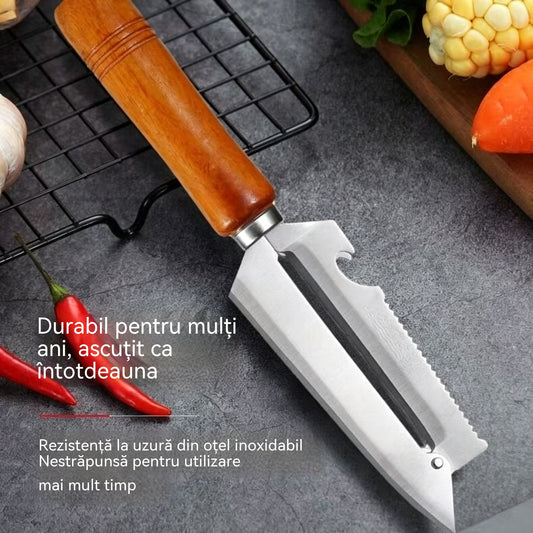 🥕 Cumpărați 2 obțineți 2 gratuit! ✨ Pelador de cocina multifuncional: fabricado en acero inoxidable con mango ergonómico, ideal para frutas, verduras y carne 🔪