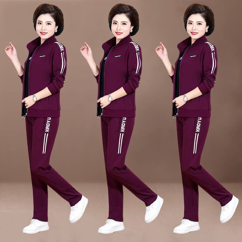 🔥😍50% reducere! [M-6XL] 🔥 [Jachetă + Tricou + Pantaloni] Set sport casual din trei piese