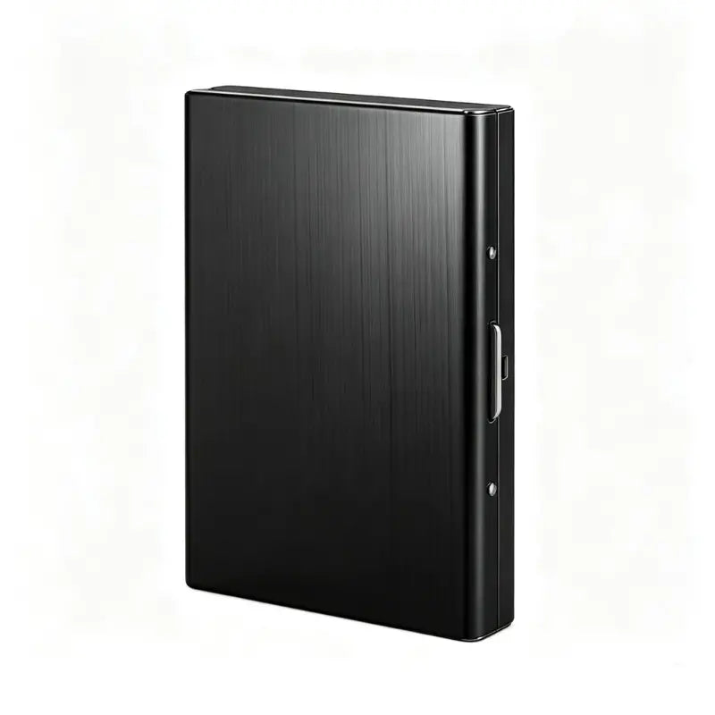 🛡️✨Portcard metalic din oțel inoxidabil cu protecție RFID – Portofel pentru carduri cu protecție împotriva demagnetizării, compact și portabil 💳