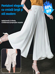 【45% OFF】💖【M-5XL】 Fusta drapată de damă la modă, cu picioare largi și talie înaltă
