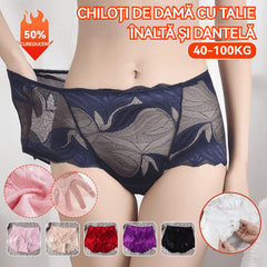 🔥【5 buc】💋【40-105 kg】 Lenjerie de corp sexy, respirabilă pentru femei cu talie mijlocie