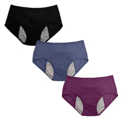 🔥🔥【30% REDUCERE】【6 perechi】Chiloți cu talie înaltă, impermeabili, îmbunătățiți – design cu bază lărgită, super absorbant, confortabil și delicat cu pielea, protecție sigură împotriva scurgerilor!