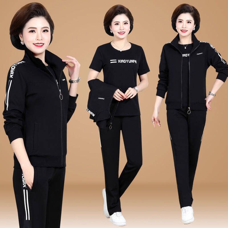 🔥😍50% reducere! [M-6XL] 🔥 [Jachetă + Tricou + Pantaloni] Set sport casual din trei piese
