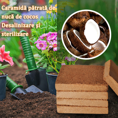 🔥🔥【6 buc】🌱Sol nutritiv din cărămizi de cocos, îngrășământ compus pentru plante verzi pentru cultivarea florilor și legumelor