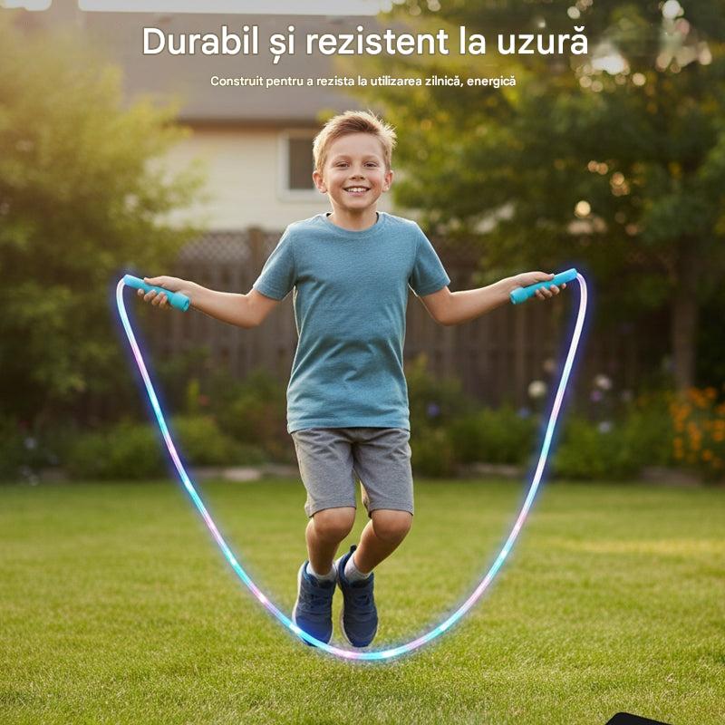 🏃【Cumpără 2, primești 2 gratis】🌈 Coardă de sărit cu lumină LED pentru copii