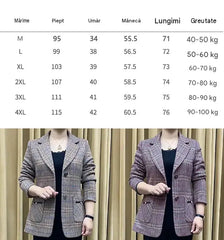 ✨🧥【M-4XL】Jachetă nouă de costum de damă cu rever de toamnă și iarnă