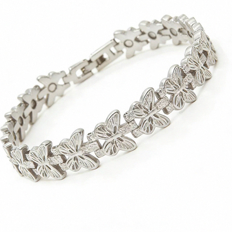 🦋✨ Brățară magnetică ajustabilă din cupru cu fluture. Elegantă și confortabilă, potrivită pentru orice ocazie. 💖