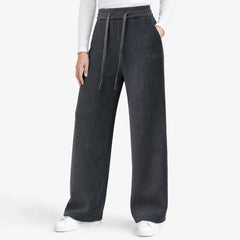 👖 Pantaloni Lejer din Raiat cu Croială Dreaptă | Efect de Subțiere și Confort ✨