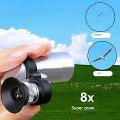 【🔭】Mini-telescop monocular pentru telefoane mobile – Telescop monocular portabil pentru călătorii și observare