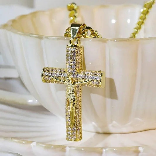 🔥💖Vânzări excelente - Reducere de 50%! 🎅✝️Colier cu pandantiv Răstignirea lui Hristos