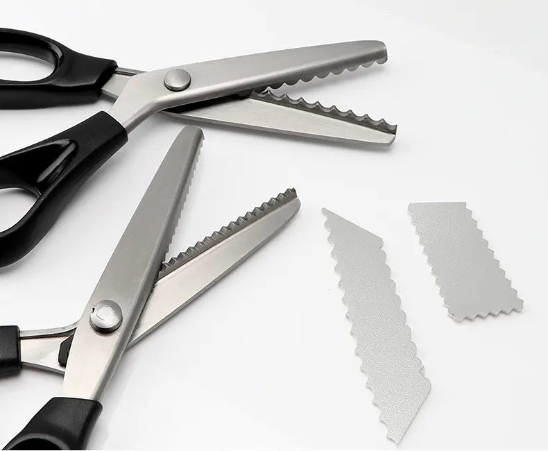 🔥✂️ Foarfece dentare pentru materiale textile, disponibile în 5 dimensiuni.
