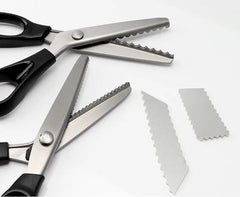 🔥✂️ Foarfece dentare pentru materiale textile, disponibile în 5 dimensiuni.