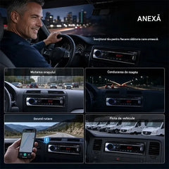 🎵Radio auto Bluetooth, sistem audio auto cu ultrasunete - bucurați-vă de sunet wireless de înaltă fidelitate la fiecare călătorie.