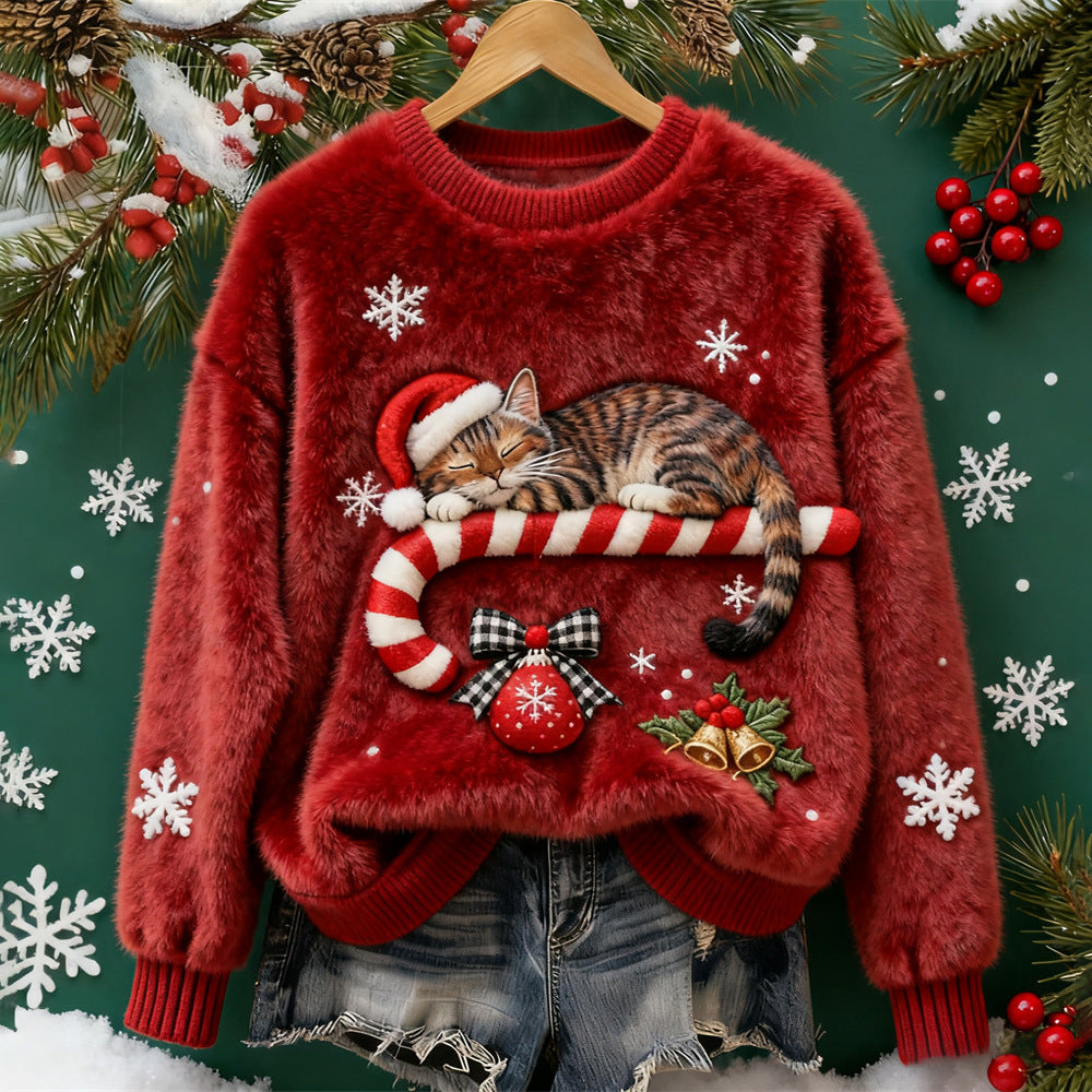 🔥 Bluză damă de Crăciun din flanel, decorată cu diverse modele elegante!