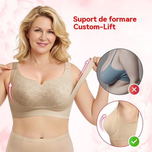 🌸Sutien reglabil cu ridicare, potrivit pentru femeile cu sâni mari, confortabil de purtat.