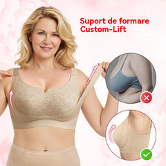 🌸Sutien reglabil cu ridicare, potrivit pentru femeile cu sâni mari, confortabil de purtat.
