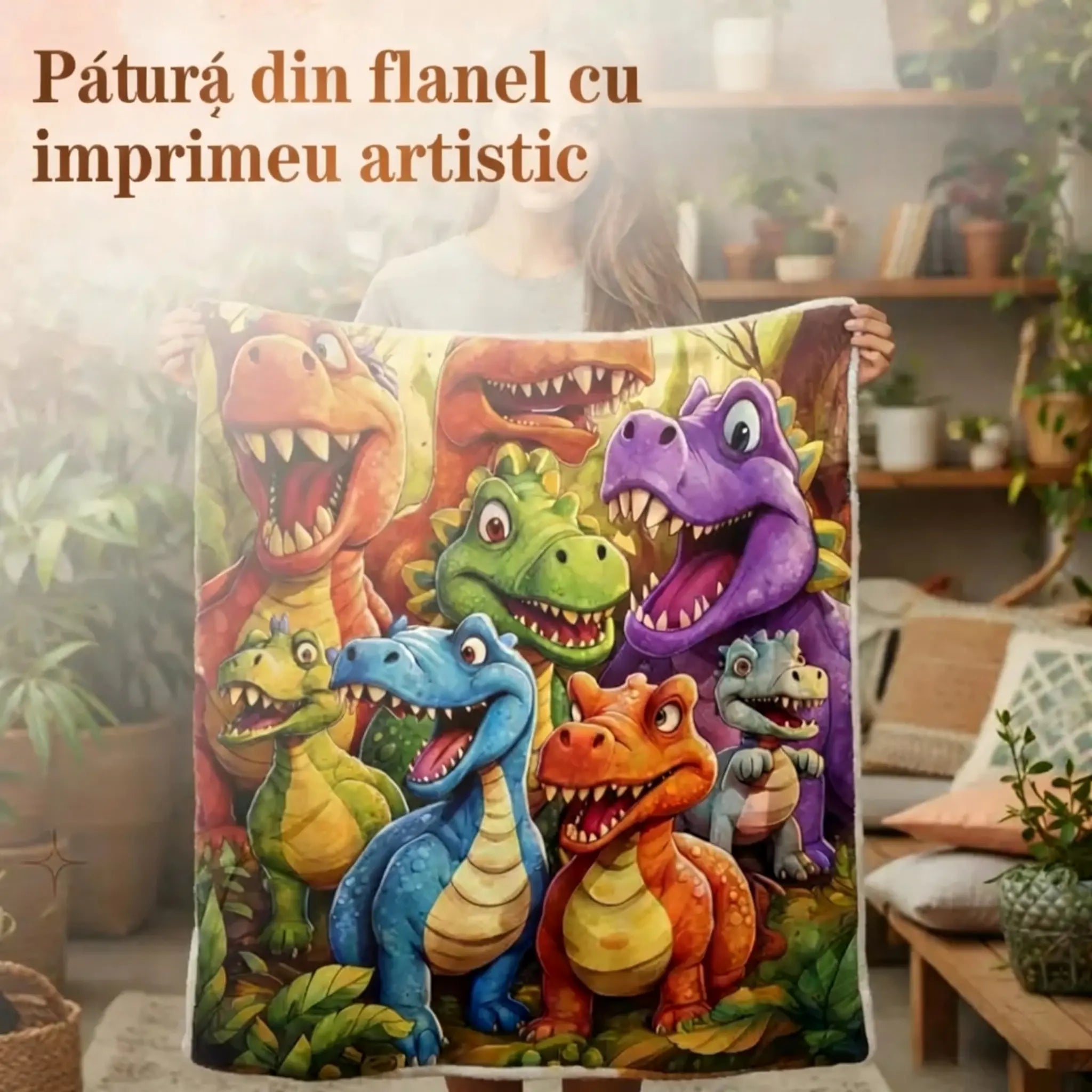 🔥Flanel în carouri cu imprimeu artistic (Disponibil în diferite mărimi)