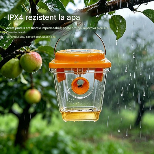 🐝☀️ Capcană pentru viespi alimentată cu energie solară pentru terasă și grădină 🔋🌿 – eficientă, reîncărcabilă și rezistentă la intemperii – fără substanțe chimice, pentru suprafețe de până la 500 m² – profitați acum de ofertă!