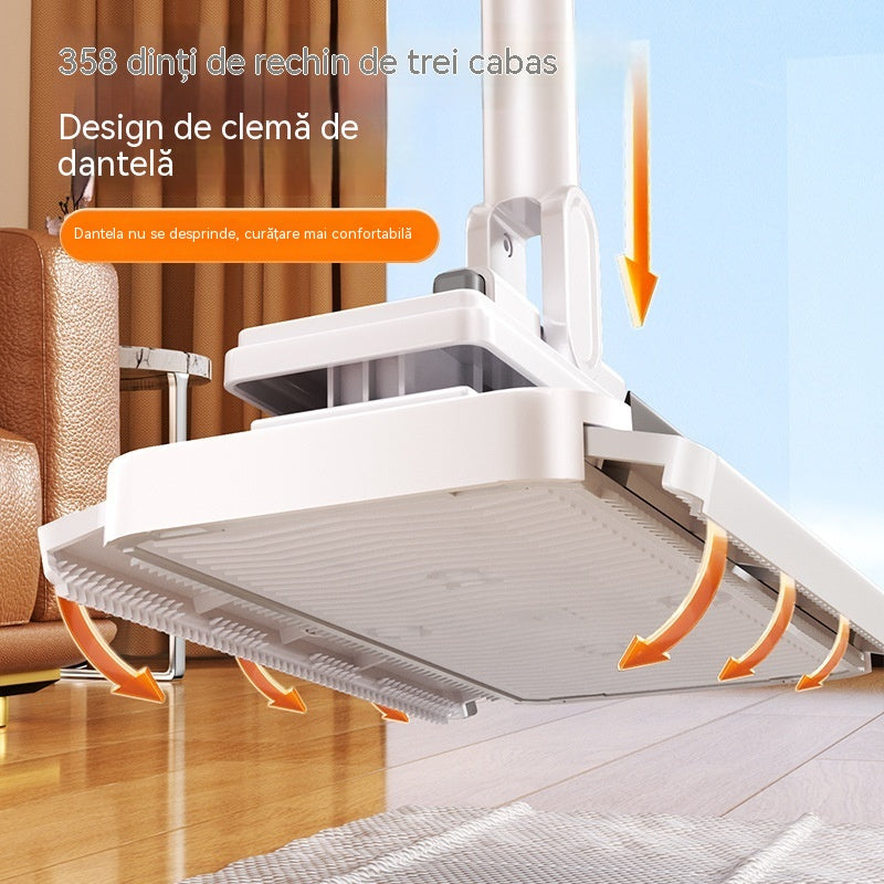 🔥[Set de 4 piese] Mop multifuncțional cu clemă de pânză, nou tip de mop de uz casnic care nu necesită spălare