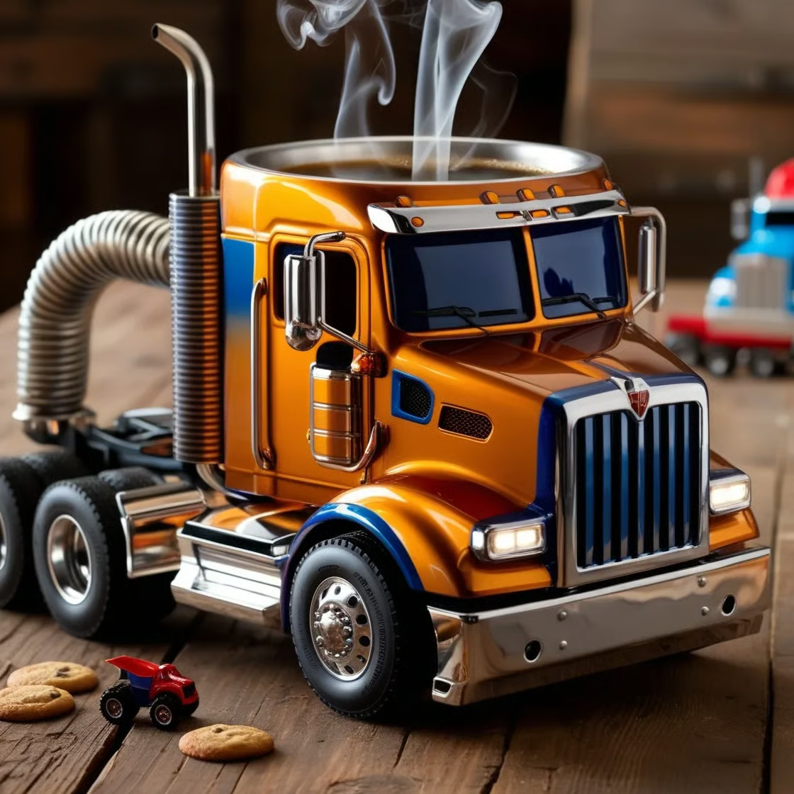 Căni de cafea lucrate manual pentru semi-camioane🚛