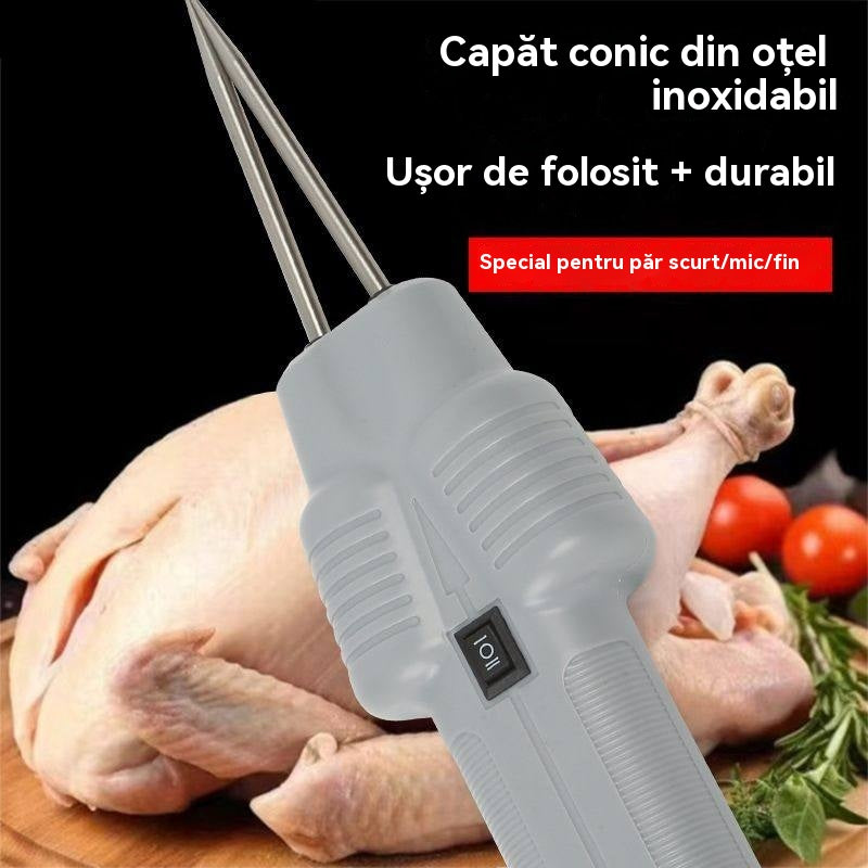 Epilator electric portabil pentru pui, rațe, gâște și păsări de curte (cu încărcare USB)