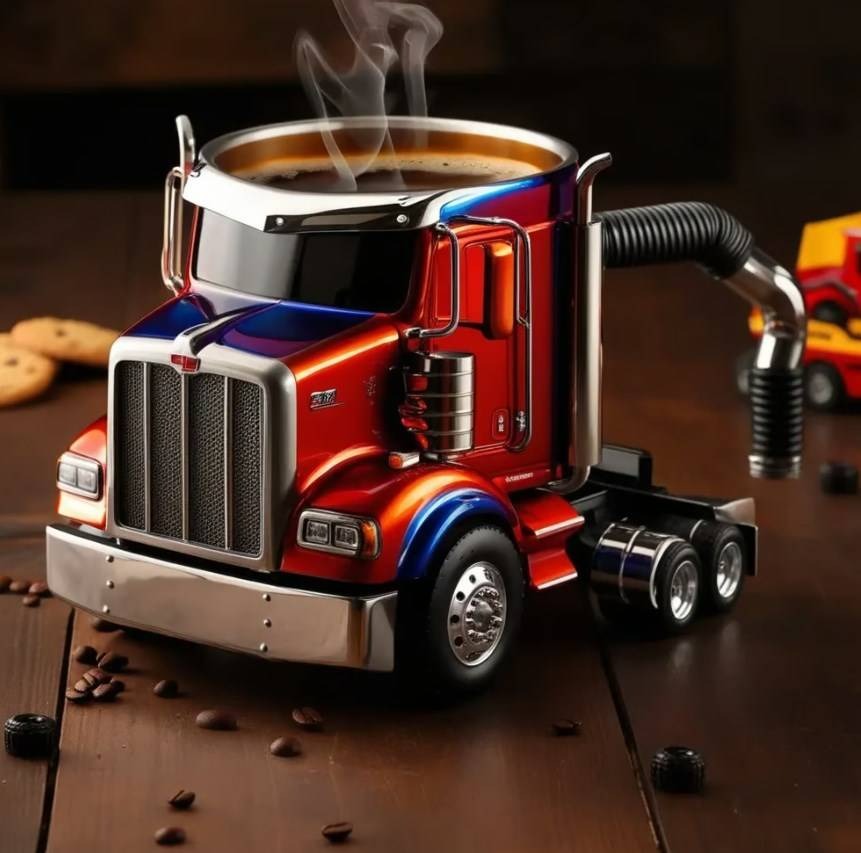 Căni de cafea lucrate manual pentru semi-camioane🚛