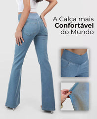 👖【XS-4XL】Blugi cu talie înaltă, croi încrucișat, super elastici