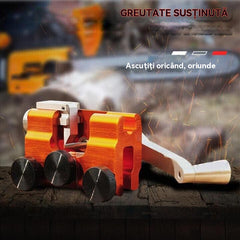 🔥🧰1 Ascuțitor electric pentru lant de drujbă, în total 3 capete de șlefuire diamantate de 4-5-6MM,1 mâner