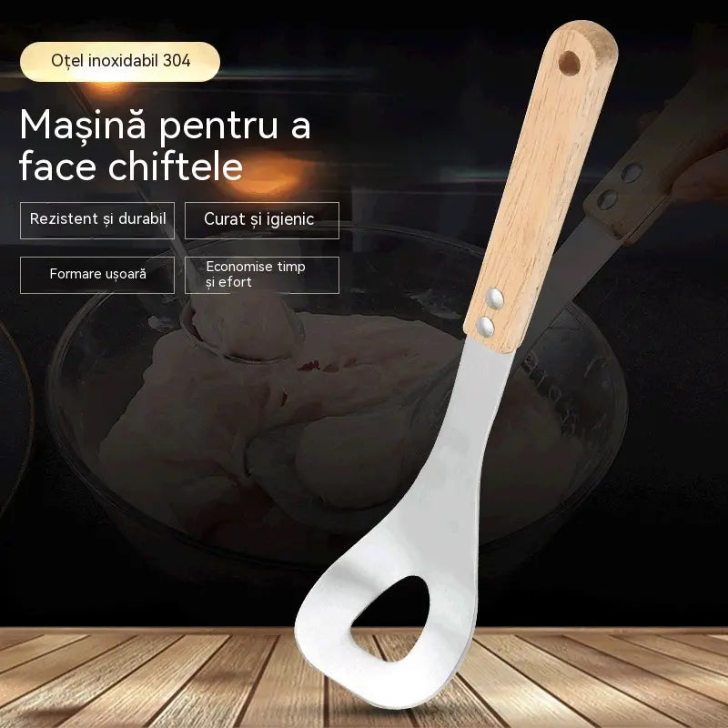 🍖 【2 bucăți】Formă pentru chiftele din oțel inoxidabil 304 – Ideală pentru prepararea chiftelelor din carne și pește, perfectă pentru gătitul acasă 🥄