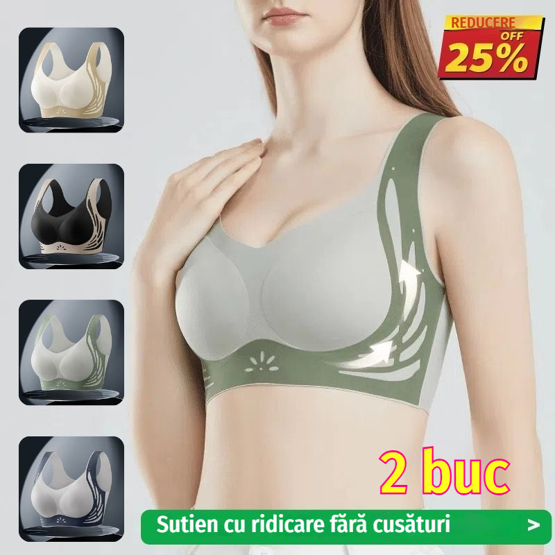 😍【2 bucată】Sutien push-up confortabil în stil vestă fără cusături❤️【40-85 kg】